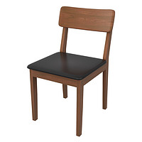 GOFIER 戈菲尔 椅子餐椅 北欧餐厅家具曲木靠背椅 PU座椅单个装 尚轩3157
