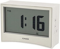 CASIO 卡西欧 带温度湿度计 电子钟 白色 7.1×9.6×3.6cm DQD-S01J-7JF