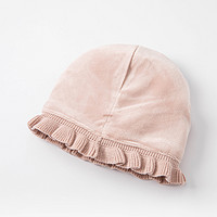 戴维贝拉 新款帽子冬装儿童女童宝宝可爱洋气加绒保暖套头帽