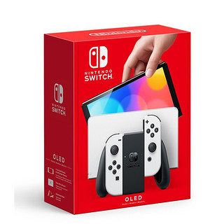 Nintendo 任天堂 Switch日版港版游戏机续航加强版ns体感掌机便携家用新款OLED主机 OLED日版白色64GB+塞尔达+奥德赛（保税仓）