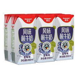 Weidendorf 德亚 蓝莓味风味酸牛奶 200ml*6盒装