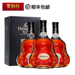 Hennessy 轩尼诗 宝树行 轩尼诗XO700ml*3 干邑白兰地法国进口洋酒