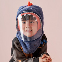 kocotree kk树 儿童帽子秋冬宝宝面罩帽男童女孩防护保暖加厚套头一体护耳帽