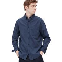 UNIQLO 优衣库 男女款长袖衬衫 450267 海蓝色 XXL