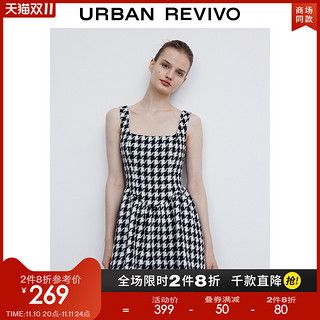 URBAN REVIVO 女士短款吊带裙 WG37S7AE2003