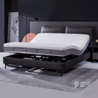 88VIP：8H DT4 milan智能真皮电动床S 1500*2000-MZ1零度床垫套装