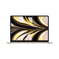 Apple 苹果 MacBook Air 2022款 M2 芯片版 13.6英寸 轻薄本 星光色（M2 8核、核芯显卡、16GB、256GB SSD、2.5K、IPS、Z15Y0003C）