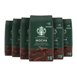 STARBUCKS 星巴克 摩卡风味咖啡粉 11oz*6
