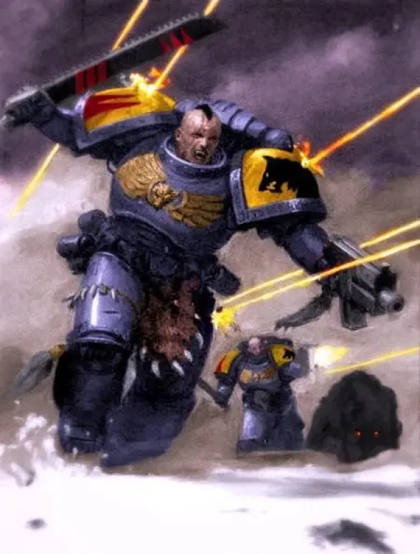 JOYTOY 暗源 战锤40K 太空野狼 利爪小队仲裁者 可动模型