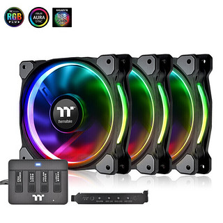 Thermaltake 曜越 Tt（Thermaltake）Riing Plus H12 LED RGB 机箱风扇散热器（1