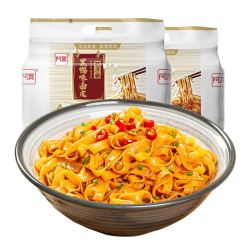 Hi A'KUAN 阿宽 黑鸭味红油面皮 400g*2提（赠牛肉面95g*2）