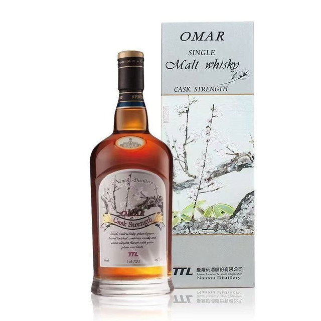 cdf会员购：OMAR傲玛原桶强度梅子酒桶 54%vol 单一麦芽威士忌 700ml