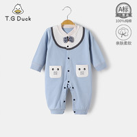 新生婴儿儿春秋季装连体衣外出哈衣爬服网红可爱男女宝宝睡衣服潮
