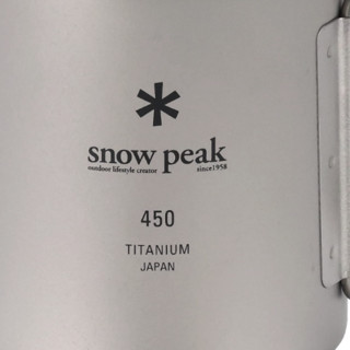 snow peak 钛金属单层杯 银色 220ml