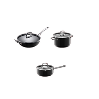 WMF 福腾宝 Compact Cuisine尊享系列 锅具套装 3件套(钢陶、玛瑙黑)
