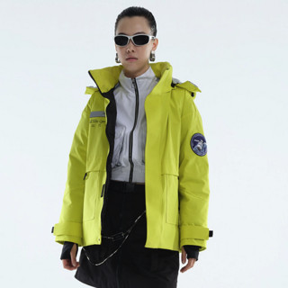 SNOWFLYING 雪中飞 航天文化联名 女士短款羽绒服 X10140758 嫩柳绿 170/92A