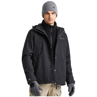 Jack Wolfskin 狼爪 男子三合一冲锋衣 5120133-6000 黑色 S