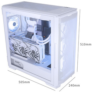 PLUS会员：PHANTEKS 追风者 P500A 电脑机箱 白色