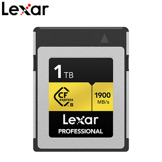 Lexar 雷克沙 1TB CFexpress Type B存储卡 GOLD PRO系列 读1900MB/s 写1500MB/s 高速影像卡