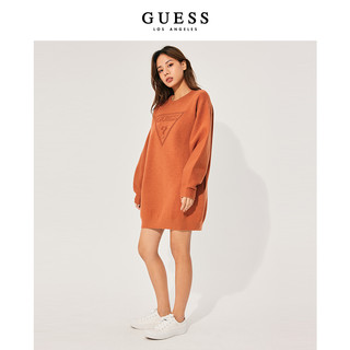 GUESS女倒三角LOGO时尚学院运动风连衣裙W1PK79KB5G0