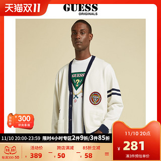 GUESS Originals男倒三角LOGO针织开衫-M1BR46Z2K30