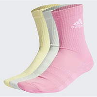 adidas 阿迪达斯 运动袜子HI1647 亚麻绿/祈福粉/黄 S