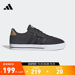 adidas 阿迪达斯 官方DAILY 3.0男子场下篮球鞋FY2923 黑/浅褐色 43(265mm)