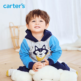 carter's男童运动套装长袖长裤两件套儿童开衫外套休闲外出秋冬