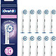 Oral-B 欧乐-B 欧乐B Sensitive Clean电动牙刷头采用清洁和护理技术，超柔软刷毛可温和去除牙菌斑，10 件装