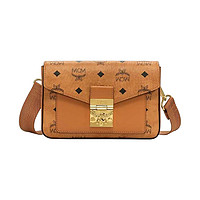 MCM Millie Visetos女士帆布单肩斜挎包 MMRBSME03CO0COGNAC