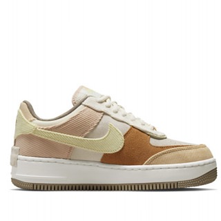 NIKE 耐克 Air Force 1 Shadow 女子休闲运动鞋 DQ5075-187 椰奶色/浅柠檬黄绿/粉桔/芝麻棕/米褐/元素金 41