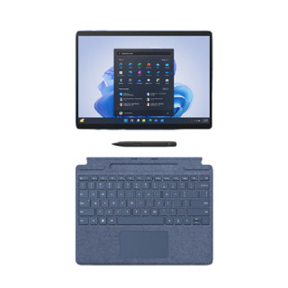 Microsoft 微软 Surface Pro 9 13英寸 Windows 11 平板电脑（2880×1920、酷睿i5-1245U、8GB、256GB SSD、WiFi版、宝石蓝、QF1-00043）