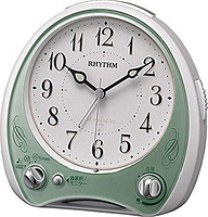 リズム(RHYTHM) 目覚まし時計 アナログ 連続秒針搭載13.6×13.5×7.9cm