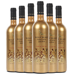 WOLF BLASS 纷赋 金牌 猪年生肖限定 赤霞珠 干红葡萄酒 750ml*6整箱