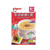 Pigeon 贝亲 牛肉胡萝卜营养辅食粥米粉 120g
