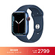 Apple 苹果 WatchSeries 7GPS+蜂窝款45 毫米蓝色铝金属表壳深邃蓝色运动型表带