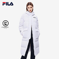 抖音超值购：FILA 斐乐 羽绒服女款冬季长款新运动户外套保暖粉色F11W249906F