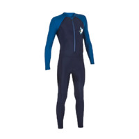 DECATHLON 迪卡侬 COMBI SWIM CORAL 男女童通用泳衣 8580879 蓝蓝撞色 141-150码