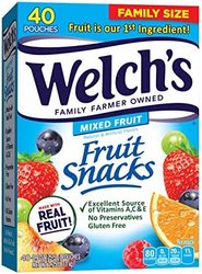 Welch's 水果软糖，混合水果，大包装，25.5克（每包40颗）