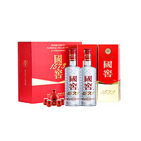 88VIP：泸州老窖 国窖1573 红釉 52度 浓香型白酒 500ml*2瓶 礼盒 含酒具