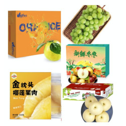 京东自营  水果99任选4件组合（榴莲、阳光玫瑰、冬枣、皇冠梨、甜橙）