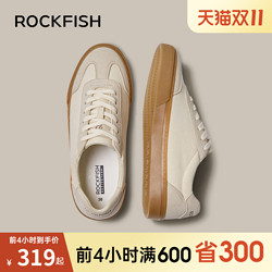 RockFish 复古德训鞋女鞋秋冬阿甘板鞋原版2022厚底休闲单鞋运动鞋