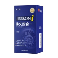 PLUS会员：jissbon 杰士邦 延时四合一套装 安全套 24只（超凡持久*8+白金持久*8+黄金持久*4+黄金紧致*4）