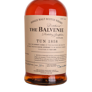 THE BALVENIE 百富 第六批次 1858号桶 单一麦芽 苏格兰威士忌 52.3%vol 700ml 礼盒装