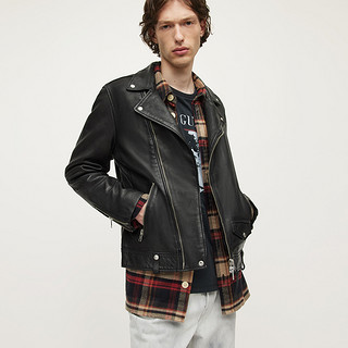 ALLSAINTS 男士皮夹克 ML025N 黑色 M