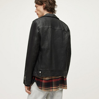 ALLSAINTS 男士皮夹克 ML025N 黑色 M