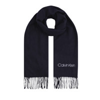 卡尔文·克莱 Calvin Klein 男士羊毛围巾 K50K507439 蓝色 180*35cm