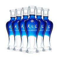 88VIP：YANGHE 洋河 天之蓝 蓝色经典 42%vol 浓香型白酒 375ml*6瓶 整箱装