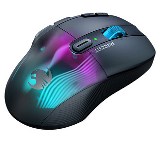 ROCCAT 冰豹 KONE XP AIR 2.4G蓝牙 多模无线鼠标 19000DPI 曜石黑 RGB