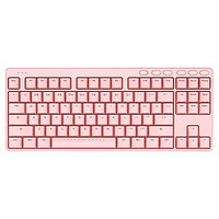 ikbc S200 87键 2.4G无线机械键盘 粉色 TTC矮青轴 无光